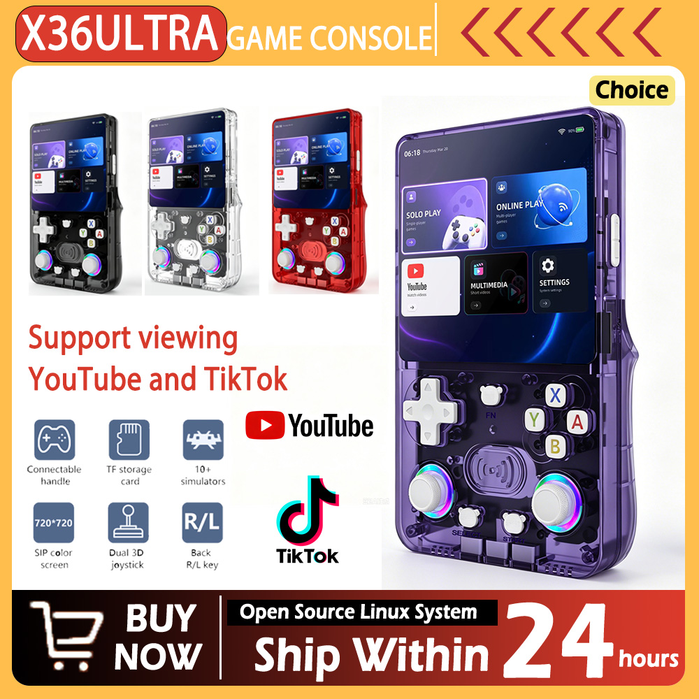 Gaming Console R36 Ultra - New X36 ultra retro handheld game
