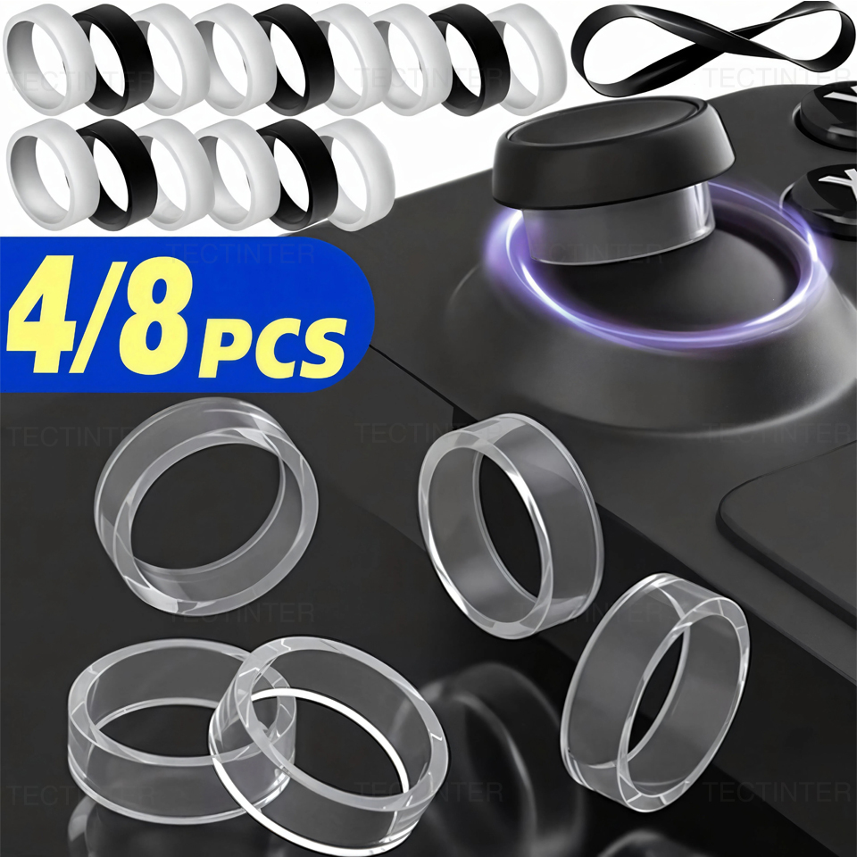 Gaming Console Ps5 - 4/8pcs Elastic Protective Joystick Rubber Ring