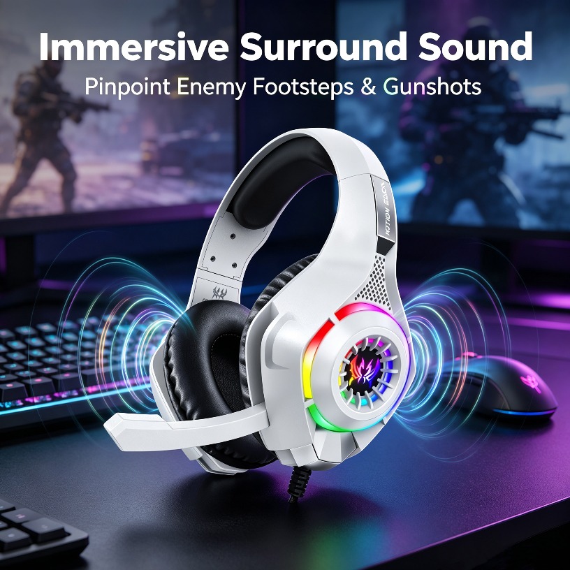 Wired Gaming Headphones with M - Gaming Console Headset 评论和价格