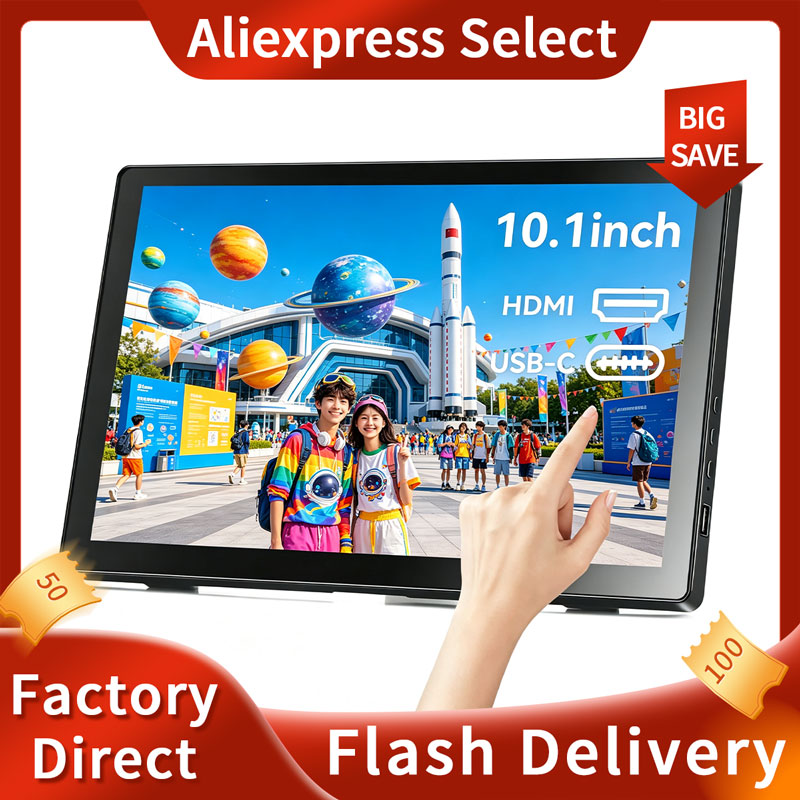 Small Touchscreen Monitor 10.1 - Gaming Console Image 评论和价格