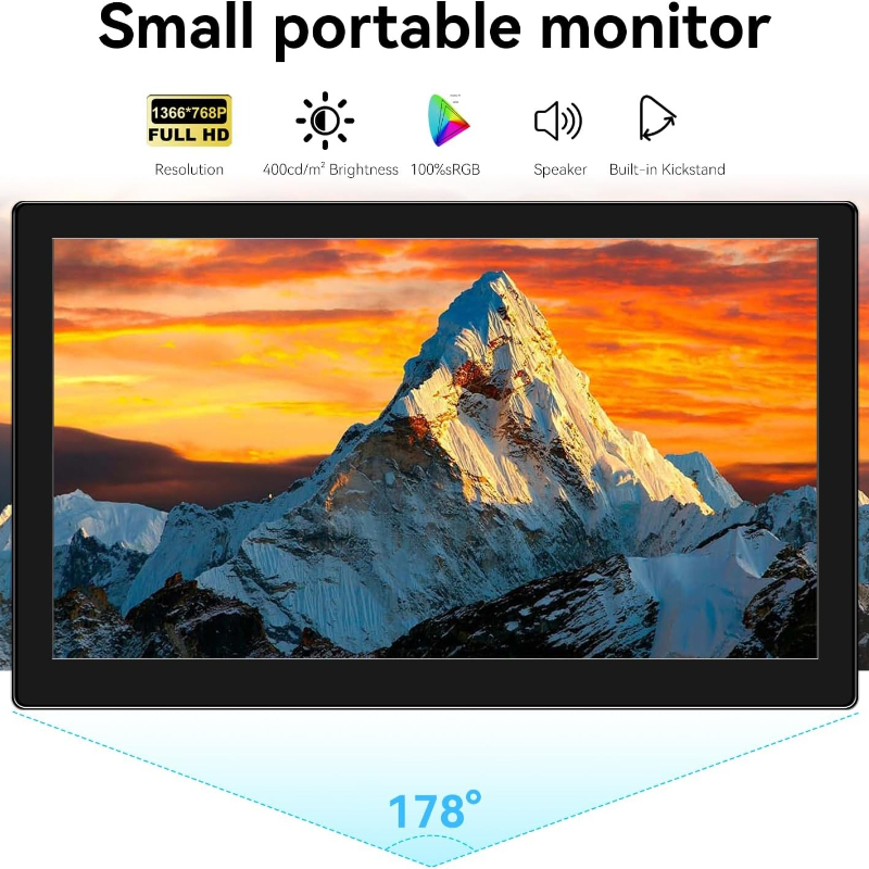 Small Touchscreen Monitor 10.1 - Gaming Console Image 评论和价格