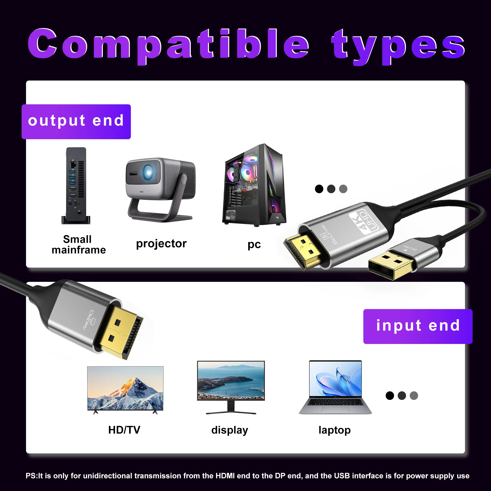 HDMI to DP Converter Cable wit - Gaming Console Bundle 评论和价格