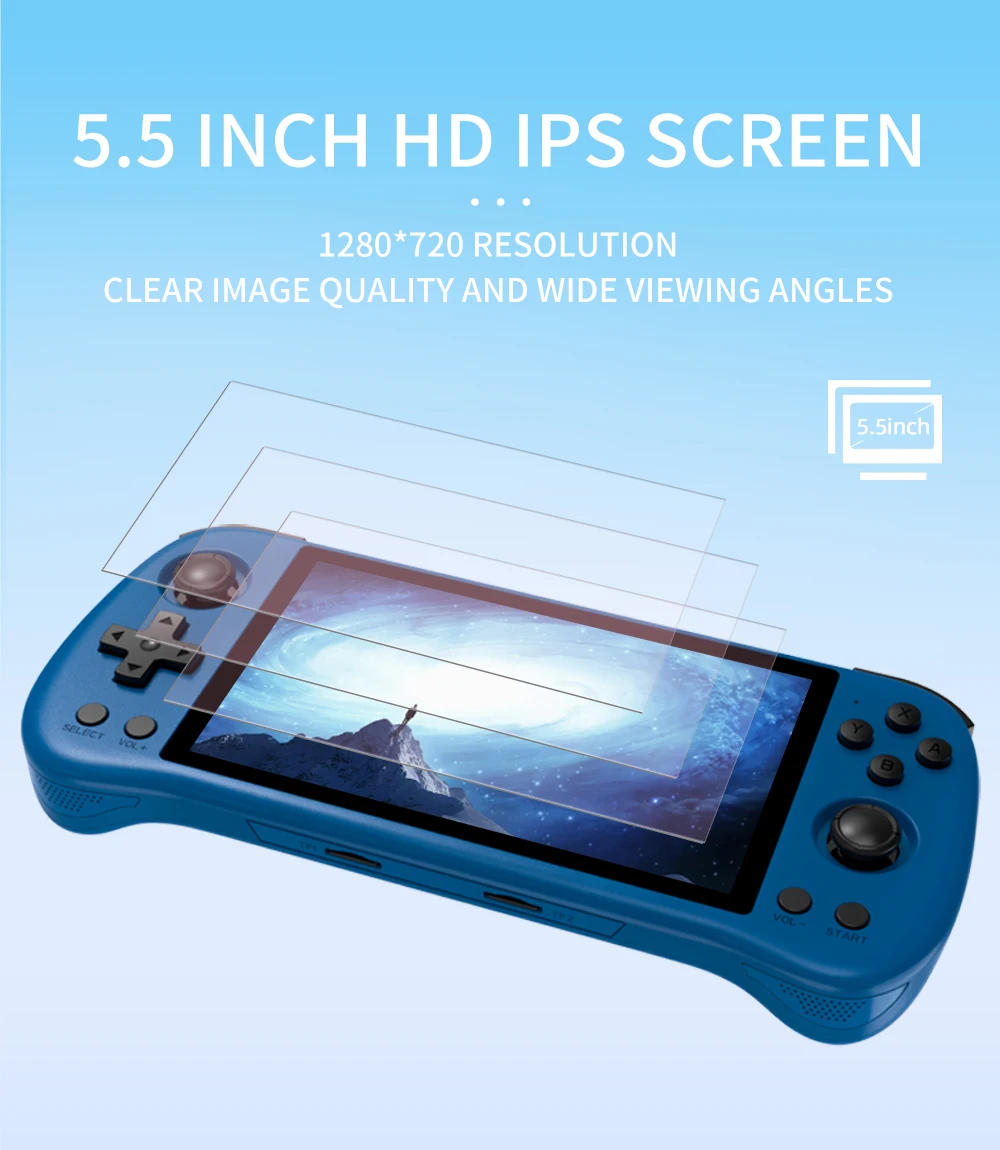 POWKIDDY X55 Retro Handheld Ga - Gaming Console X55 评论和价格