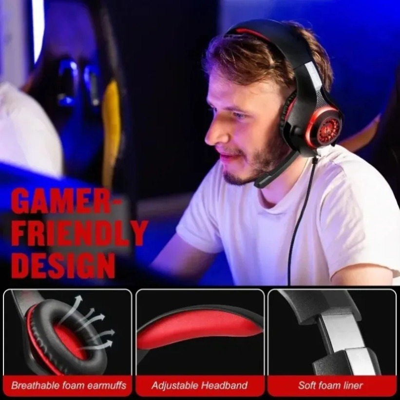 LED Gaming Headphones with Mic - Gaming Console Headset 评论和价格