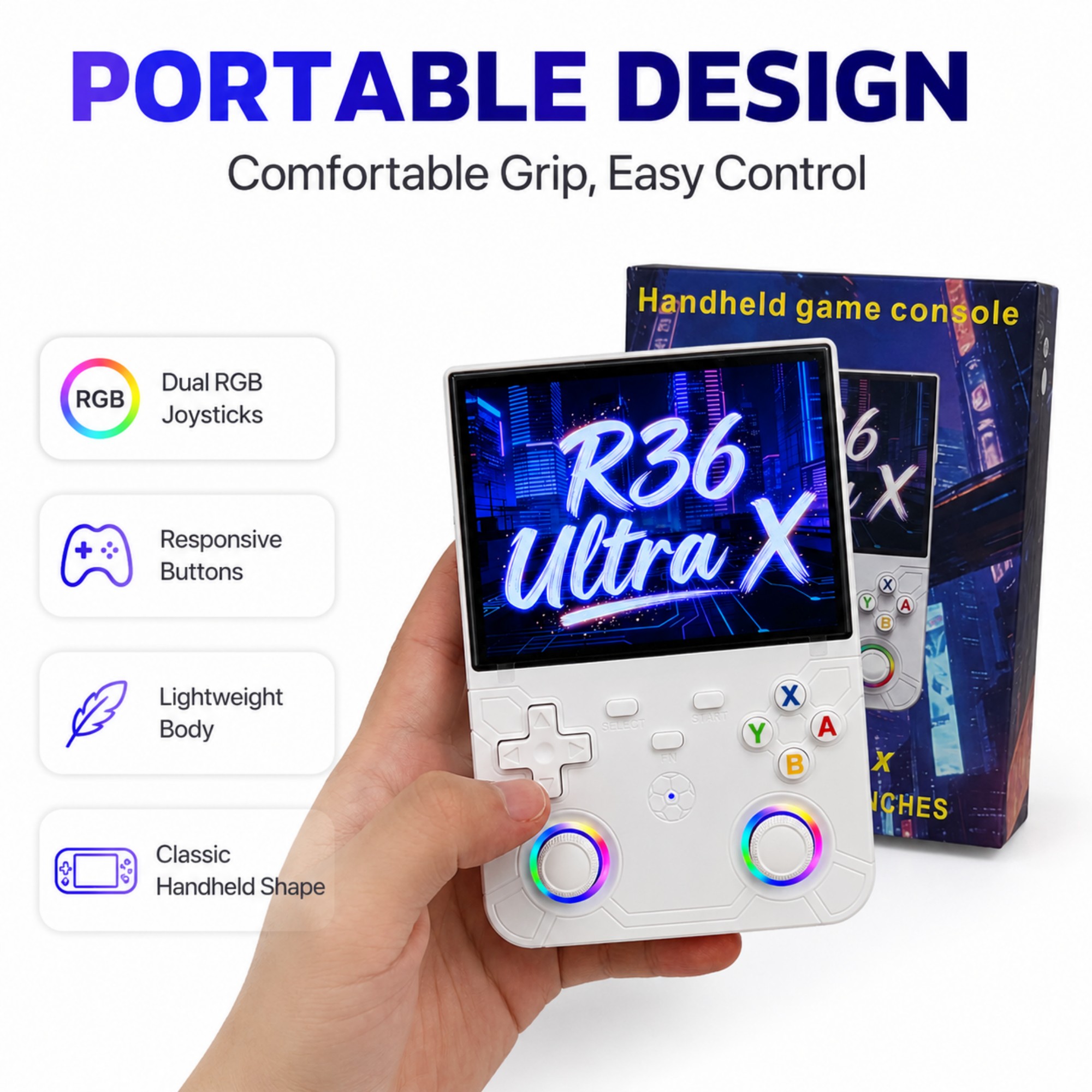 Retro Handheld Game Console R3 - Gaming Console R36 Ultra 评论和价格