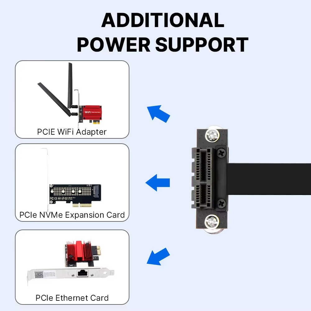 PCIe X1 Right Angle Riser Cabl - Gaming Console High Quality 评论和价格